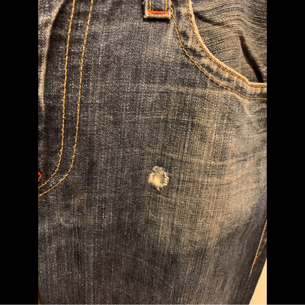 True Religion Brand Jeans World Tour Ricky Blue Jeans with Flap Pockets Size 42 - Picture 4 of 8